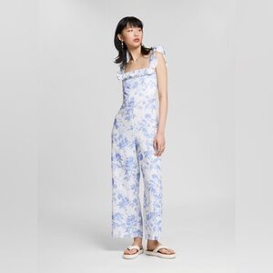 & Oher Stories  Floral Ruffle Strap Jumpsuits